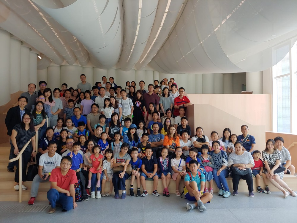 Class reunion photo